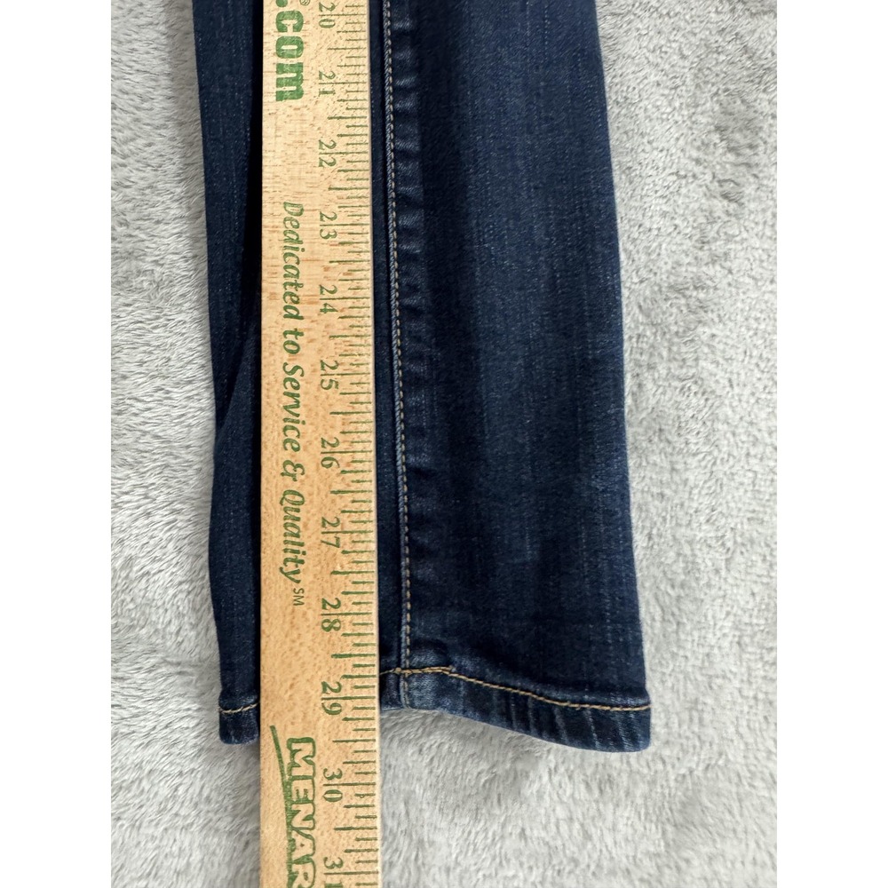 American Eagle Outfitters Jeans‎ Womens 8 Blue Skinny Viscose Stretch Whiskered - Picture 16 of 16
